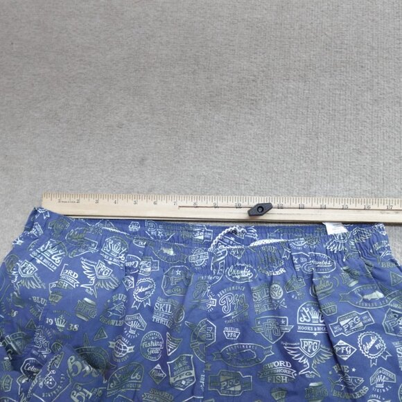 Columbia PFG Swim Shorts Large Blue All Over Print Lined 7" in - Picture 5 of 11